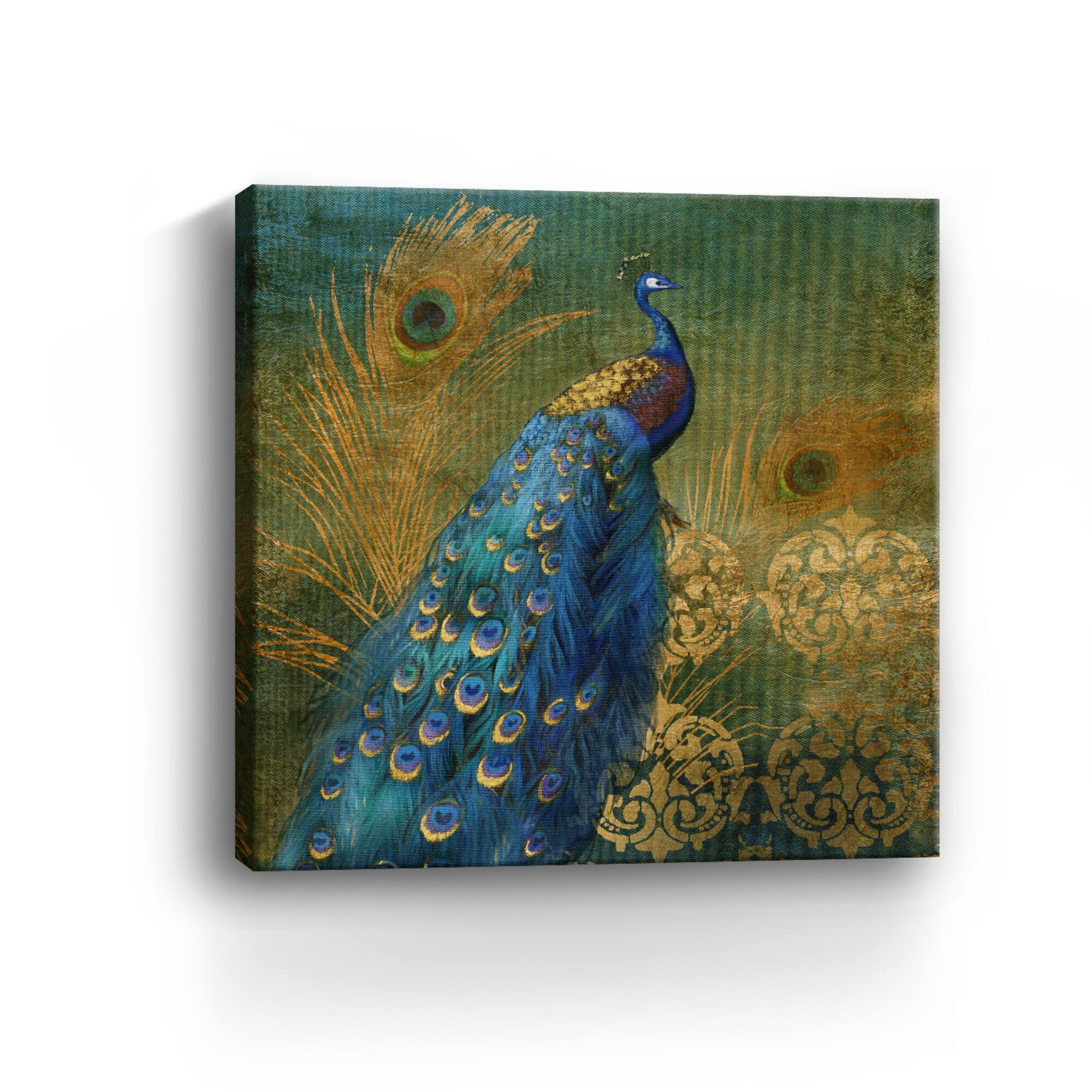 Peacock Bliss Canvas Giclee